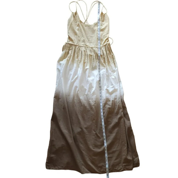 NWT The Kooples ombre khaki maxi dress with knot back - Picture 8 of 12